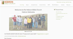 Desktop Screenshot of hebronbiblechurch.org