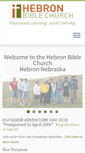 Mobile Screenshot of hebronbiblechurch.org